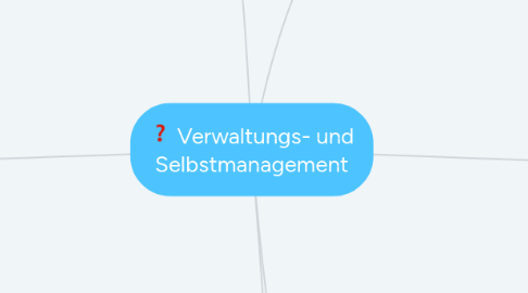 Mind Map: Verwaltungs- und Selbstmanagement