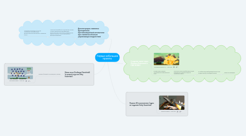 Mind Map: Первые небольшие проекты