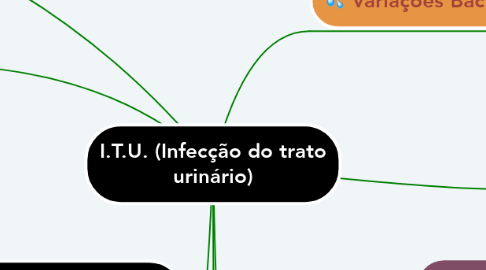 Mind Map: I.T.U. (Infecção do trato urinário)