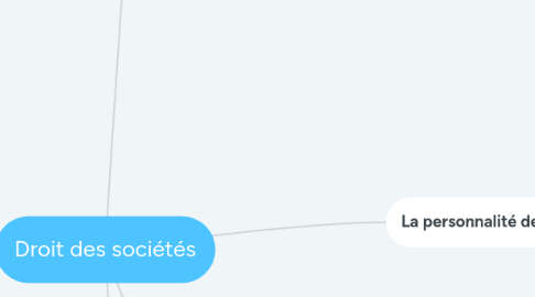 Mind Map: Droit des sociétés