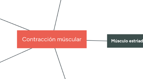 Mind Map: Contracción múscular