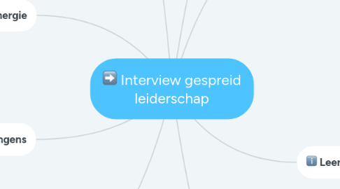 Mind Map: Interview gespreid leiderschap