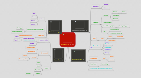 Mind Map: Curriculum