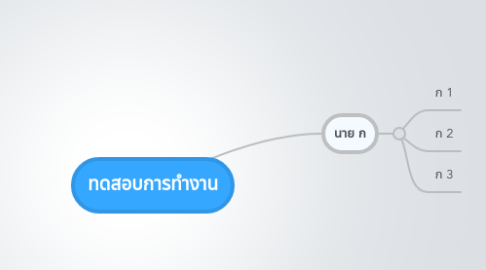 Mind Map: ทดสอบการทำงาน