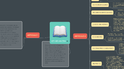 Mind Map: LEY ADUANERA