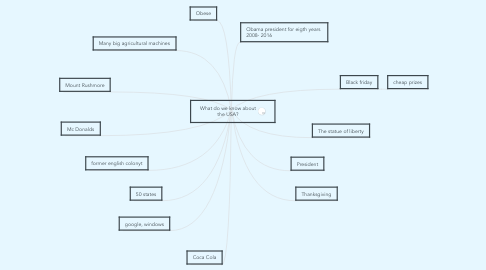 Mind Map: What do we know about the USA?