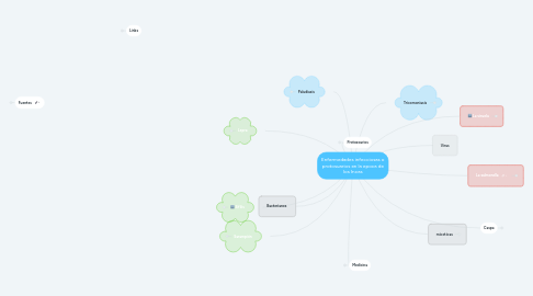 Mind Map: Enfermedades infecciosas o protosuarios en la epoca de los Incas