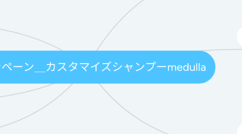 Mind Map: キャンペーン_カスタマイズシャンプーmedulla