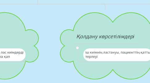 Mind Map: Іш киімді ауыстыру