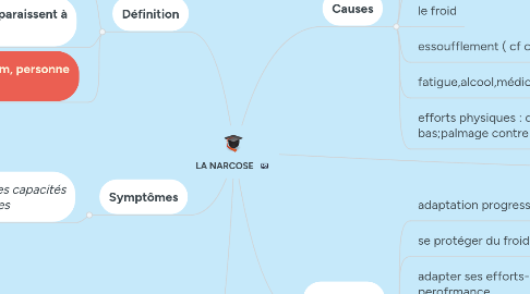 Mind Map: LA NARCOSE