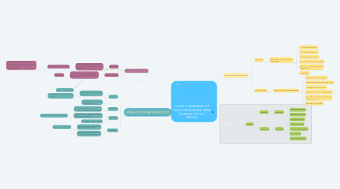 Mind Map: COVID-19 AMENAZA DE GRAN PROPORCION PARA LA SALUD FISICA Y MENTAL