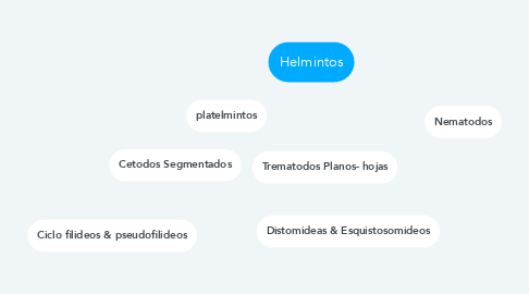 Mind Map: Helmintos