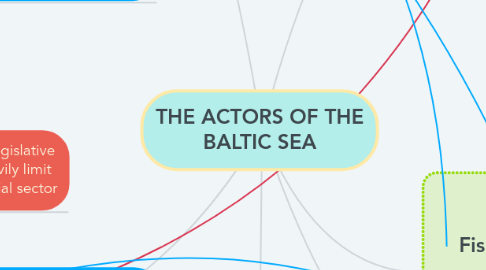 Mind Map: THE ACTORS OF THE BALTIC SEA
