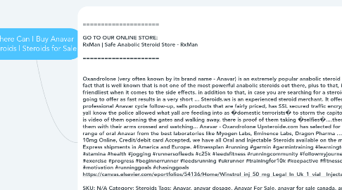 Mind Map: Where Can I Buy Anavar Steroids | Steroids for Sale