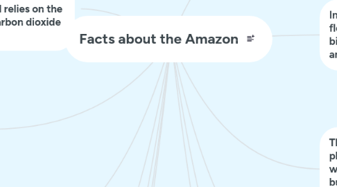 Mind Map: Facts about the Amazon