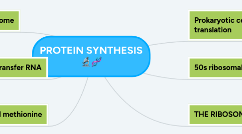 Mind Map: PROTEIN SYNTHESIS 🔬🧬