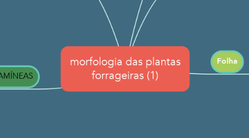 Mind Map: morfologia das plantas forrageiras (1)