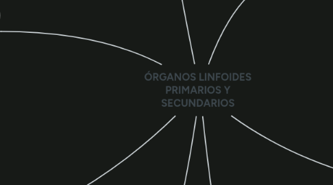 Mind Map: ÓRGANOS LINFOIDES PRIMARIOS Y SECUNDARIOS