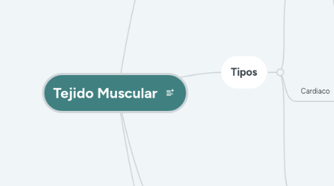 Mind Map: Tejido Muscular