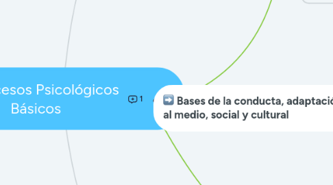 Mind Map: Procesos Psicológicos Básicos