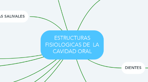 Mind Map: ESTRUCTURAS FISIOLOGICAS DE  LA CAVIDAD ORAL