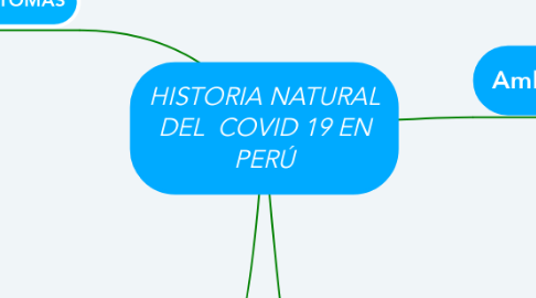 Mind Map: HISTORIA NATURAL DEL  COVID 19 EN PERÚ