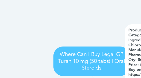 Mind Map: Where Can I Buy Legal GP Turan 10 mg (50 tabs) | Oral Steroids