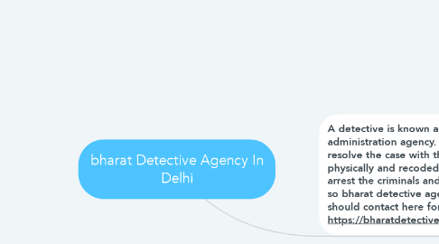 Mind Map: bharat Detective Agency In Delhi