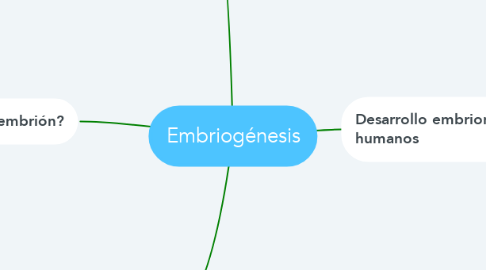Mind Map: Embriogénesis
