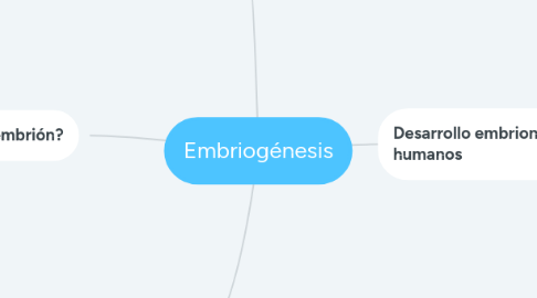 Mind Map: Embriogénesis