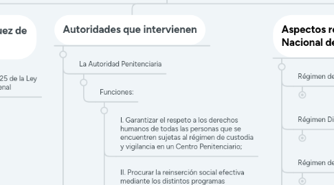 Mind Map: La Ejecución Penal