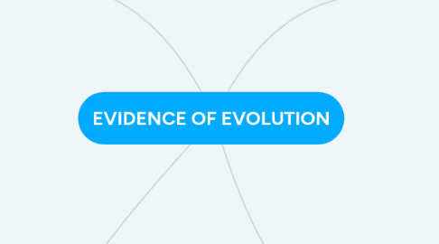 Mind Map: EVIDENCE OF EVOLUTION