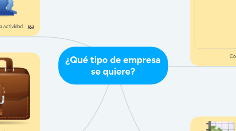Mind Map: ¿Qué tipo de empresa se quiere?
