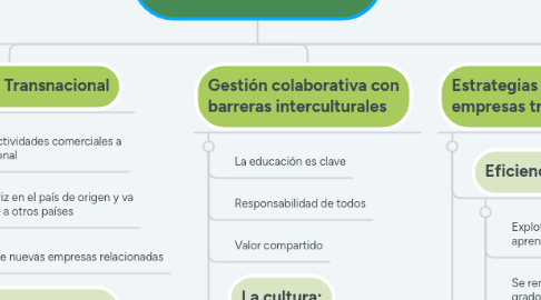 Mind Map: Gestión de Empresas Transnacionales