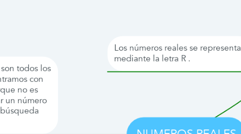 Mind Map: NUMEROS REALES