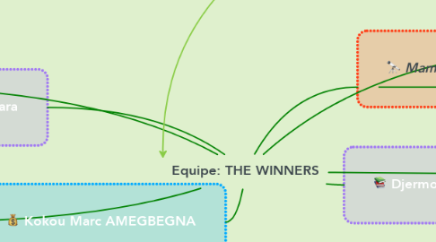 Mind Map: Equipe: THE WINNERS
