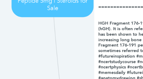 Mind Map: Hgh Fragment 176 191 Bio Peptide 5mg | Steroids for Sale