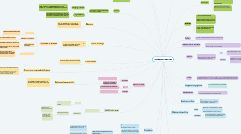 Mind Map: Diferencia culturales