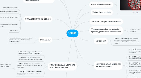 Mind Map: VÍRUS