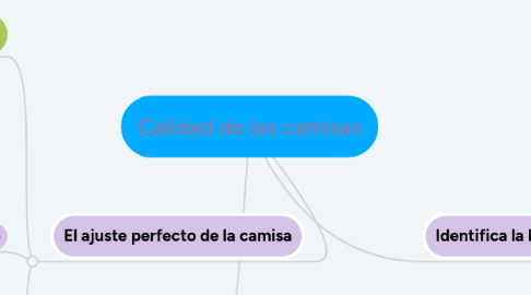 Mind Map: Calidad de las camisas