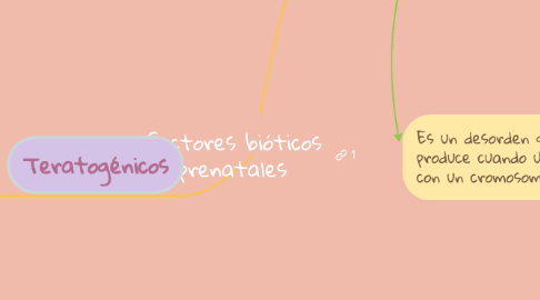Mind Map: factores bióticos prenatales
