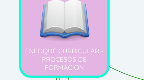 Mind Map: ENFOQUE CURRICULAR - PROCESOS DE FORMACION