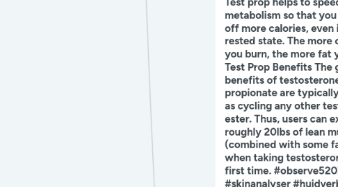 Mind Map: Test Propionate Fat Loss | Buy Steroids Online