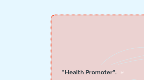 Mind Map: "Health Promoter".