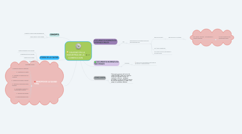 Mind Map: CALIDAD EN LA INDUSTRIA DE LA CONFECCION