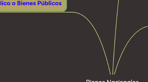 Mind Map: Bienes Nacionales