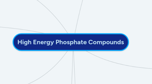 Mind Map: High Energy Phosphate Compounds