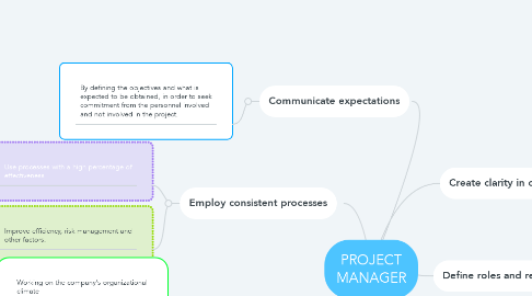 Mind Map: PROJECT MANAGER
