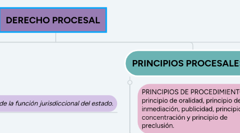 Mind Map: DERECHO PROCESAL