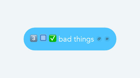 Mind Map: bad things